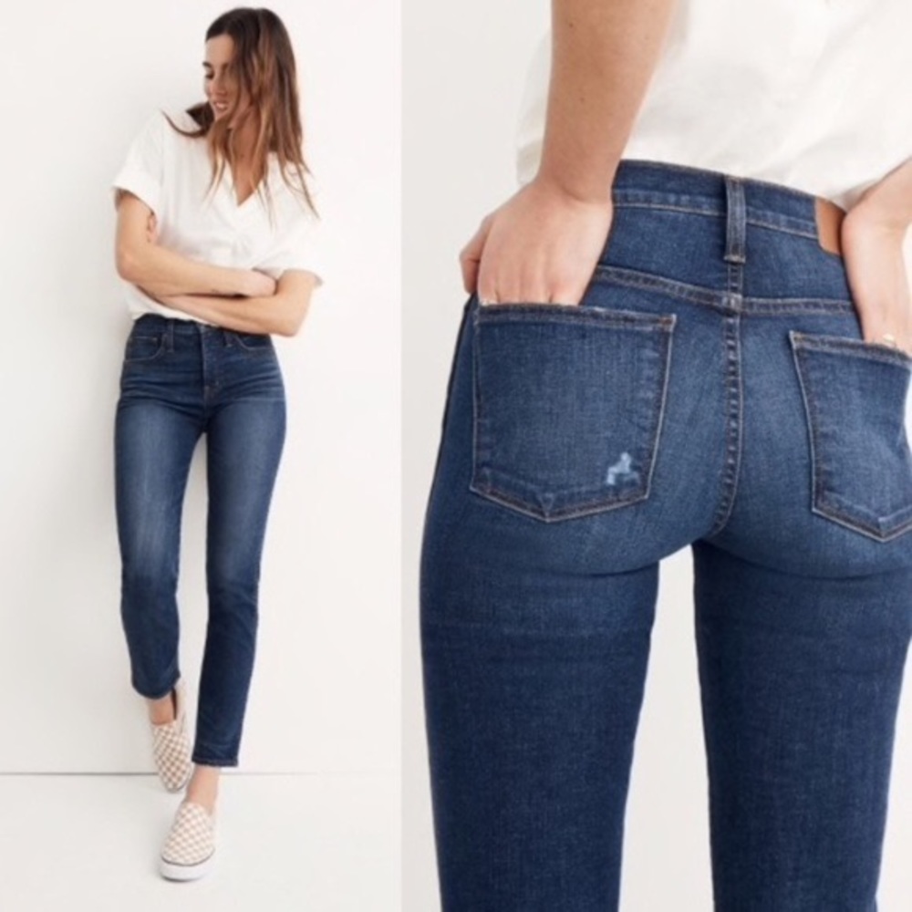 Madewell Slim Straight Denim Jeans William Wash
